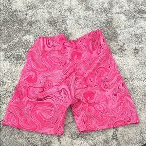 Pink Swirl Pattern Shorts